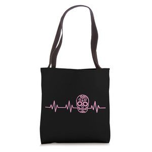 Sugar Skull Dia De Los Muertos Party Life Heart Love Artwork Tote Bag :|